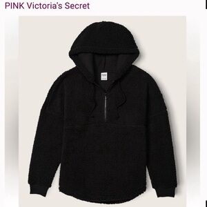 PINK Victoria secret Sherpa varsity zip